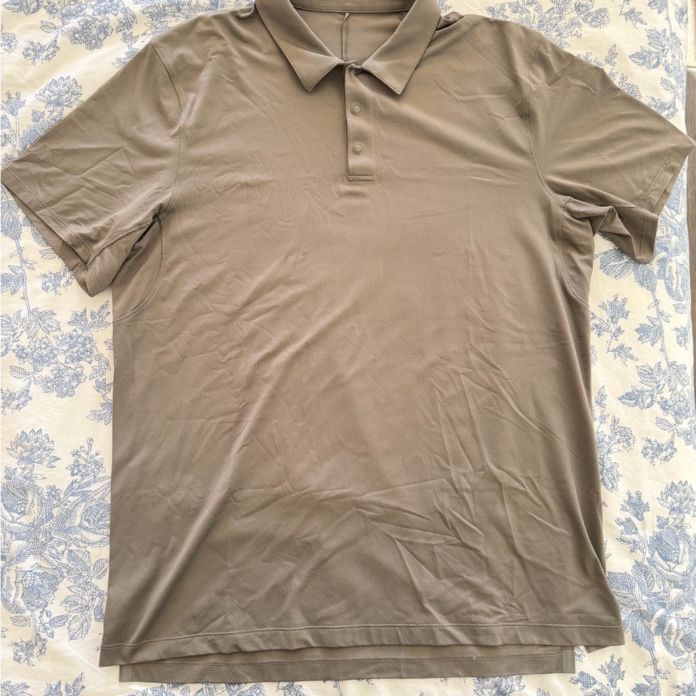 Lululemon snap front performance polo shirt